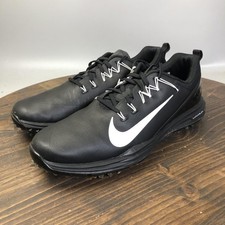 Nike Lunar Command 2 Golf Shoes Mens Size 10.5 Black Spiked Athletic Cleats