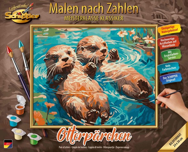 Schipper Malen Nach Zahlen Master Class Classic 24X30Cm OtterpäRchen 609240917-image