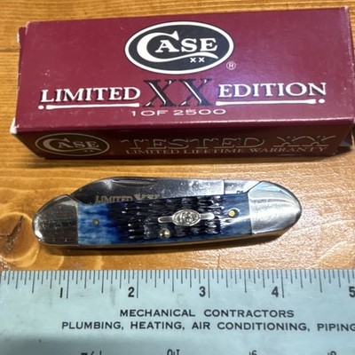 Case XX Limited XX Edition LE62131 SS Canoe Blue Bone 2-Blade Slipjoint 1998