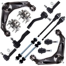 14PCS Front Suspension Kit,Wheel Hub Tie Rod End Sway Bar Link