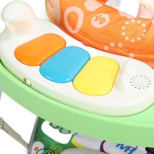 Centro Attività per Bambini e Neonati 3in1 con Seduta Giochi e Tastiera Musicale