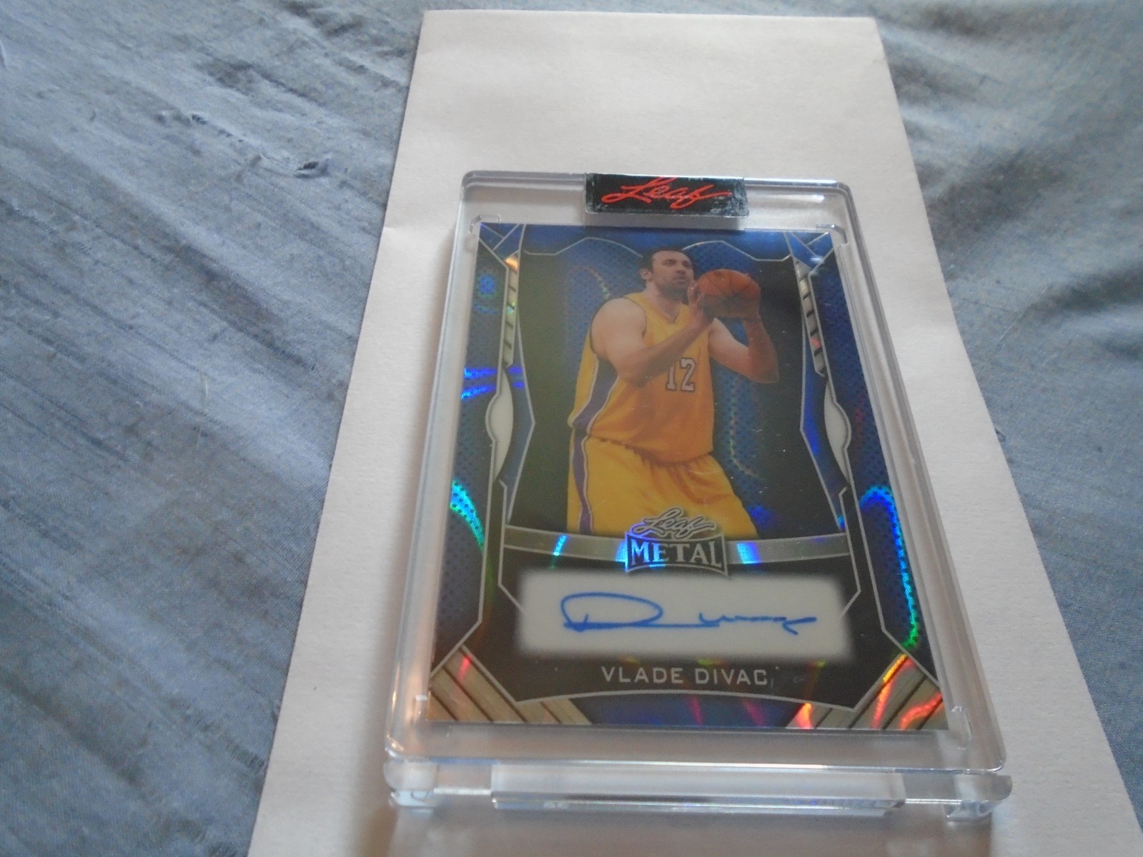2025 Leaf Metal Authentics Vlade Divac Auto BLUE LAVA SPECIAL #1/1 Lakers Star!