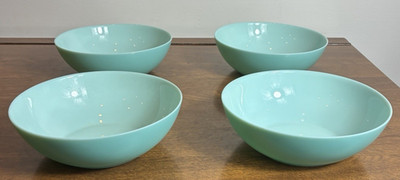 Vintage Luminarc Diwali Turquoise Soup/Cereal Bowl 6 1/4  set of 4
