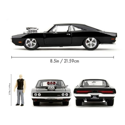Jada 1/24 Dodge Charger 1970 Fast & Furious Modell mit Figur - Bild 1 von 4