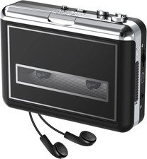 Cassette Player - Compact Tape Portable Recorder with Black 