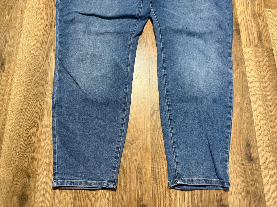 Jeans Sonoma, Feminino Tamanho 20W, Azul, Jeans, Pernas Skinny, Cintura Alta - Imagem 3 de 4