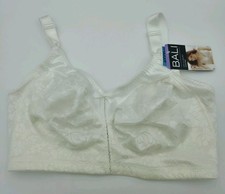 Bali T-Shirt Bra Womens 40DDD White Lace Wirefree Spa Closure DF3372 NWT