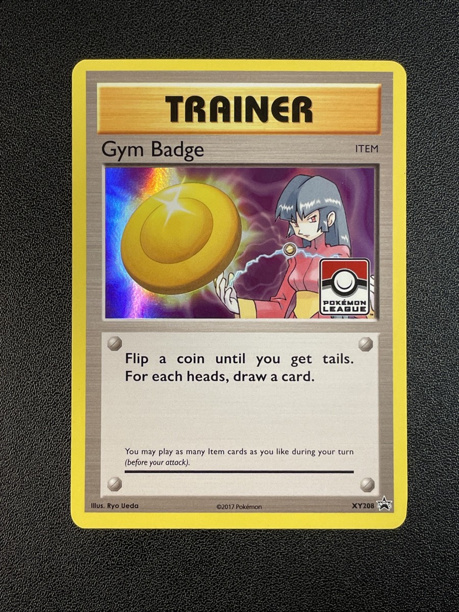 B3525)Sabrina Gym Badge XY208 Evolutions Exclusive Holo Rare