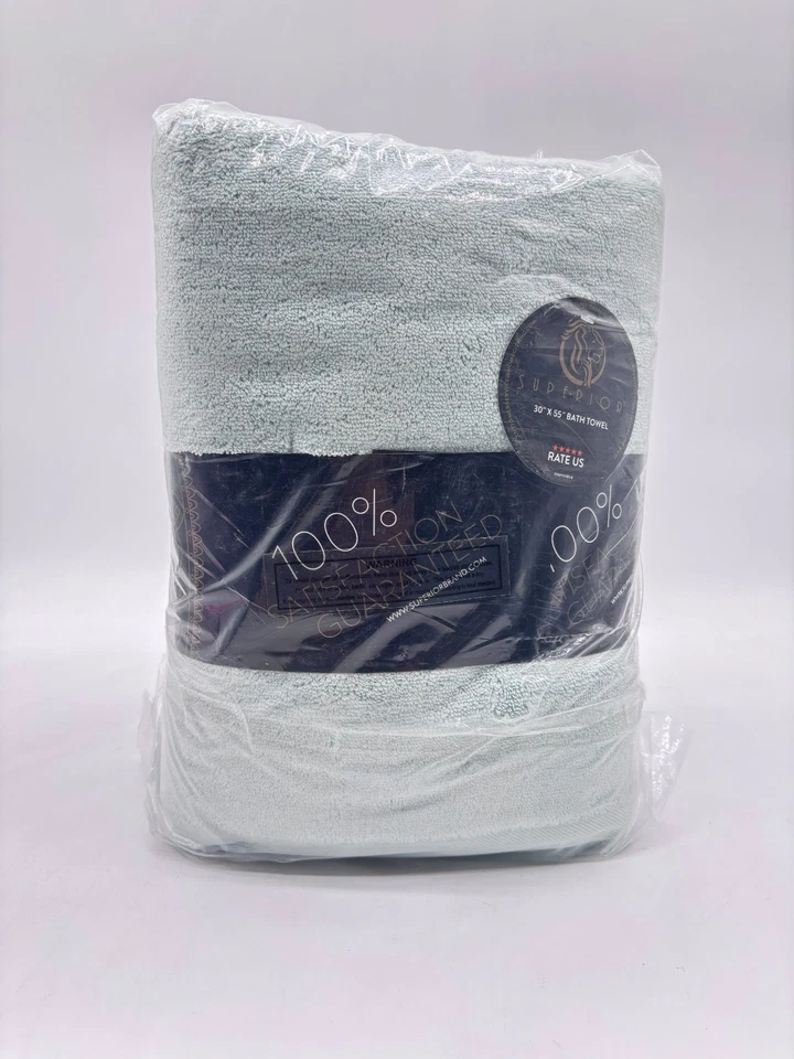 Superior Brand Madison Collection 6 Piece Set 30X55" Bath Towel - Sea Foam - Image 2 of 4