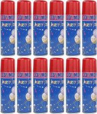 The Original Party Streamer Spray in a Can - (Red, 12 Pack)