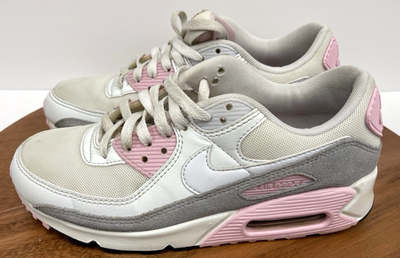 Nike Air Max 90 White Soft Pink Foam Gray Women's Size 7 FN7489