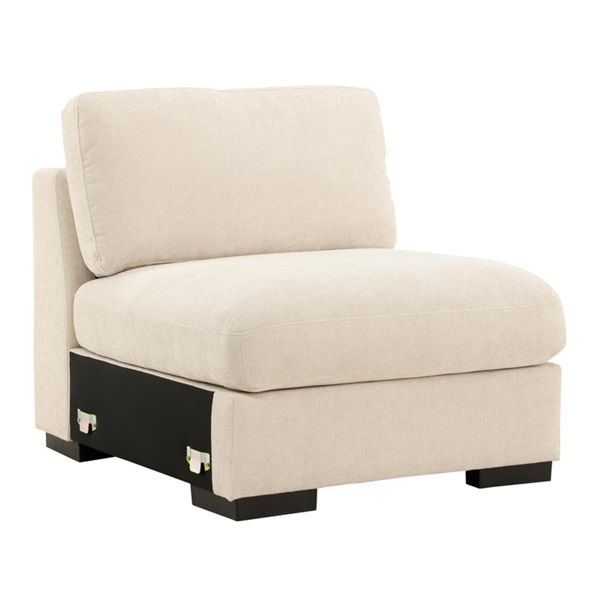Module de canapé Salerno beige 87cm pour salon modulable contemporain