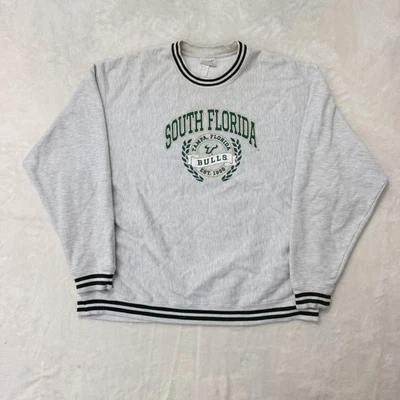 Champion South Florida Bulls Reverse Weave Sweatshirt Mens 2XL NCAA Football - Image 1 of 4