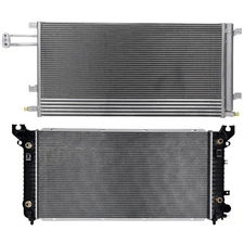 Radiator & AC Condenser Cooling Kit For 2015-2016 Chevrolet Tahoe GMC Yukon