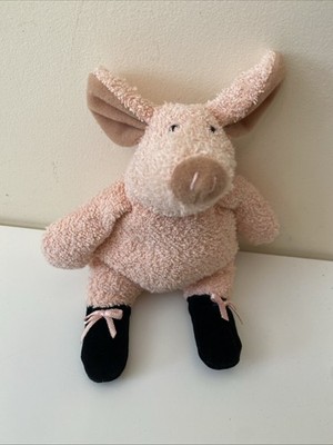 Vintage Manhattan Toy Company Zehenspitzen Ballett Schwein Pierre 7'' Frottee (a2)
