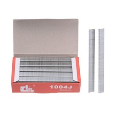 5000pcs 1004J 20Ga Crown Staples 1/6" U-shaped Brad Nails, Silver Tone 0.0032 per staple