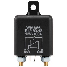 12 V 100 Amp 4-Pin Schwerlast EIN/AUS Split Relais für Auto Boot Van schwarz R3V3