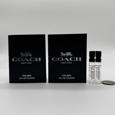 2 X Men s Coach New York Eau De Toilette  2ml Sample Sprays