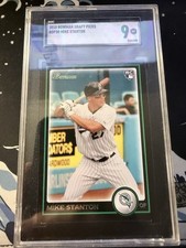 2010 Bowman Chrome Draft Picks #BDP30 Mike Stanton RC Rookie SGC 9 MINT