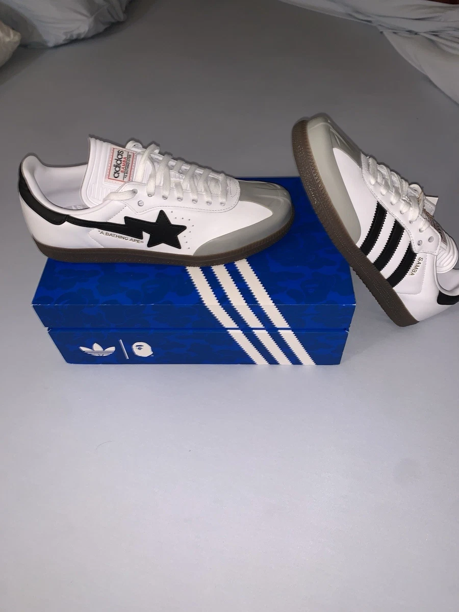 BAPE x adidas Samba Black White Gum for sale | eBay