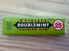 Vintage Wrigley's Doublemint Chewing Gum 25 Cents Sealed Unopened