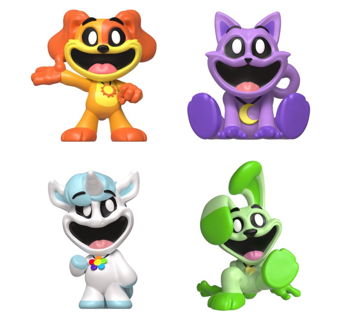 Poppy Playtime Smiling Critters Minifigure 4-Pack Dogday Catnip