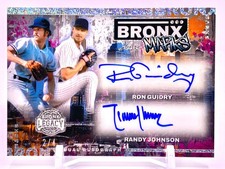 2025 Leaf Bronx Legacy Dual Auto RON GUIDRY RANDY JOHNSON /4 Bronx Marks SSP!
