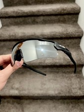 NEW Oakley Radar EV OO9208 9208 Black Chrome Prizm 128 One Size Fits All