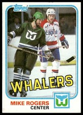 1981-82 Topps #32 Mike Rogers Hartford Whalers