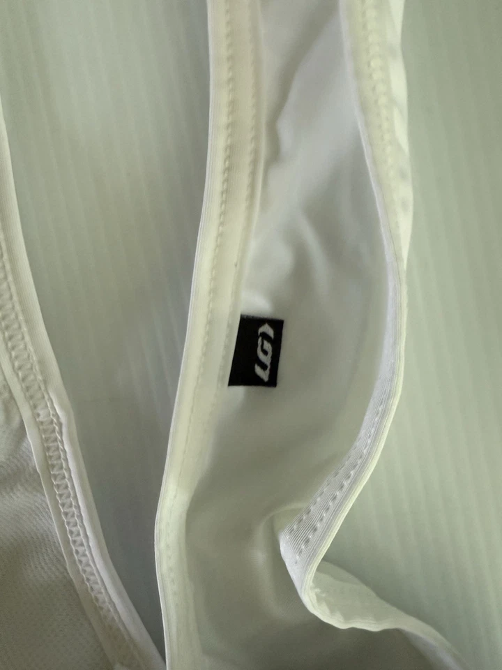 Louis Garneau Neo Power Motion Cycling Bib Shorts Womens Large Black/White Red - Image 4 of 4