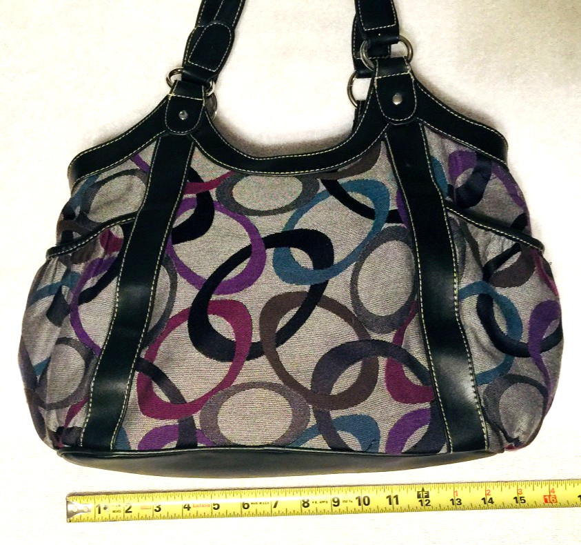 ROSETTI Spacious Fabric Geometric Pattern Purple,… - image 4