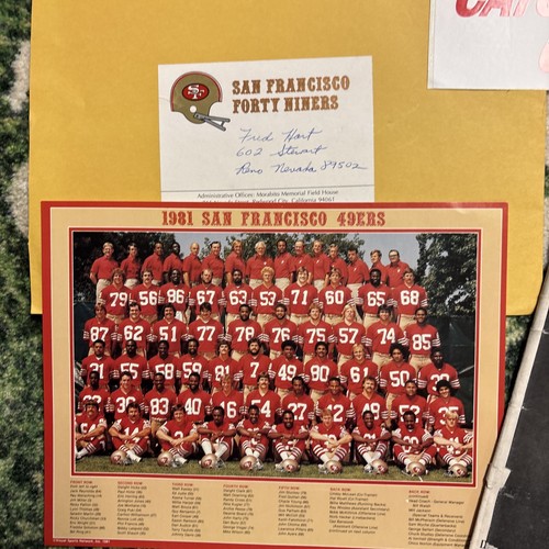 vintage san francisco 49ers Media Lot, Programs, Greeting Cards Photos - Picture 3 of 23
