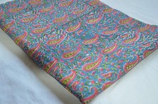 NO TARRIF CHARGES 100 ZK 223 Hand Block Print Fabric 100 Cotton 2.5 Yard..