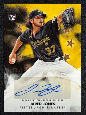 Jared Jones 2024 Topps Update Baseball Stars Gold ROOKIE AUTO  13/50 RC PIRATES 