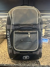 OGIO Negro/Plateado Equipo de Viaje con Ruedas Bolsa de Lona Maleta Deportiva Equipaje