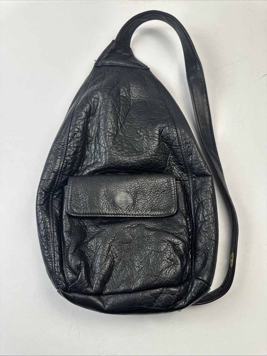 Vintage Libaire Pebbled‎ Brown Leather Backpack Adjsutable Flap Y2K Soft 10x14 Libaire Brown Bags & Handbags for Women for sale | eBay main image 4
