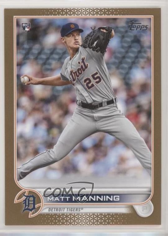 2022 Topps Series 1 Gold /2022 Matt Manning #31 Rookie RC