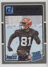 2016 Donruss Rated Rookies Press Proof Blue Rashard Higgins #392 4l3