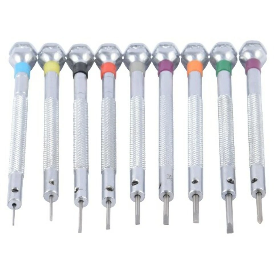 9 SCREWDRIVER FOR WATCH REPAIR SET STAND EXTRA BLADE WATCH TOOL - Image 2 of 3