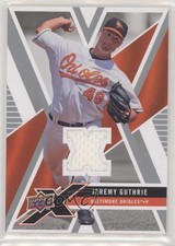 2008 Upper Deck X Memorabilia Jeremy Guthrie #UDXM-JG hg6