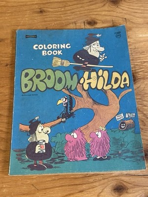 Vintage 1974 Broom Hilda Comic - Coloring Book Artcraft Used