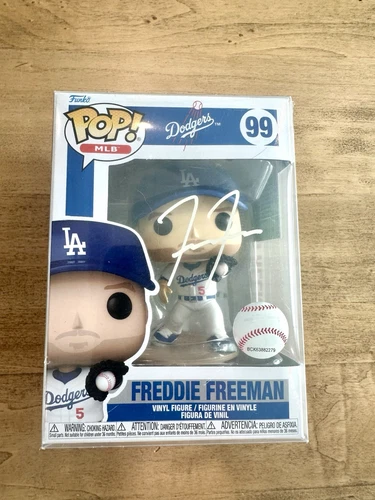 Freddie Freeman Signed Autographed Funko Pop Los Angeles Dodgers COA Rare