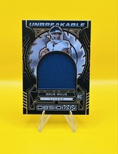 2022 Panini Obsidian - Unbreakable Material Malik Willis RC #UM-MWI 75/75🔥🔥