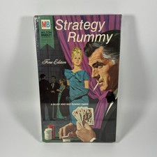 NEW STRATEGY RUMMY Vintage SEALED 1968 Fine Edition Card Game Milton Bradley