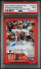 2023 Topps Chrome Update Series - Autographs Gunnar Henderson #AC-GH Red