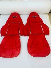 Corvette C5 Sports Faux Leather Seat Covers In Full Red Colour (1997-2004)