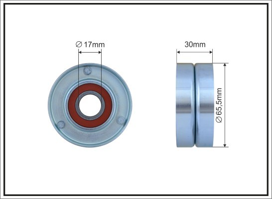 CAFFARO 500323 Tensioner Pulley, V-ribbed belt for RENAULT,SUZUKI