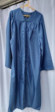 Balfour Graduation Gown Cap Hood Set Blue Size 54 5 9 - 5 11
