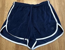 Lululemon Women Slim Fit High-Rise French Terry Shorts Sz Small LW7DEIS Blue