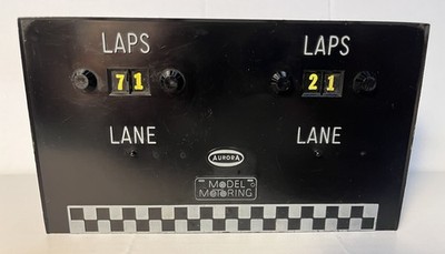 Aurora Model Motoring Two Lane Electric Lap Counter   Working